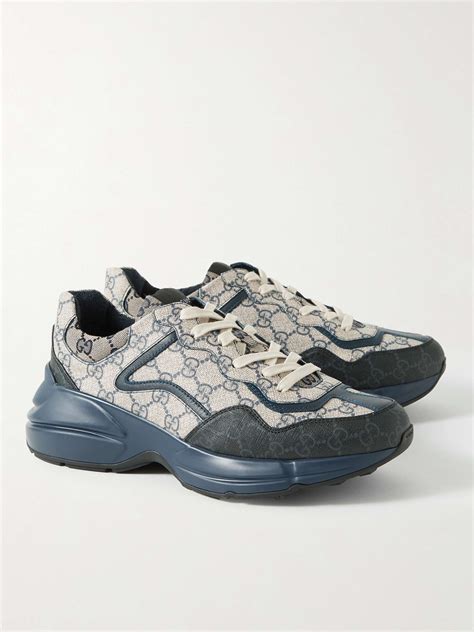 blue gucci trainers